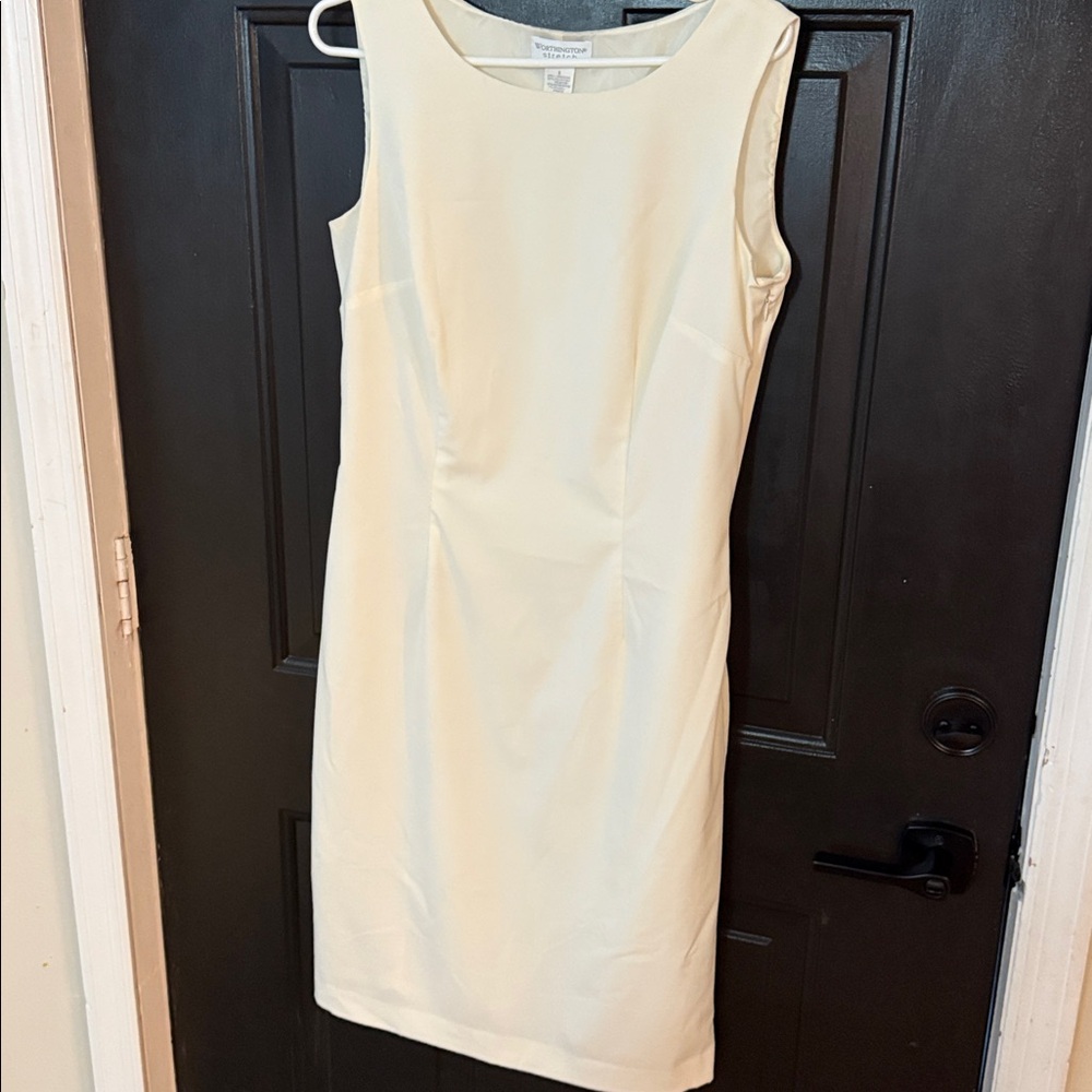 Worthington Cream Sleeveless Dress
